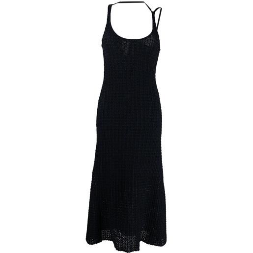 3.1 Phillip Lim abito midi smanicato con scollo rotondo - nero