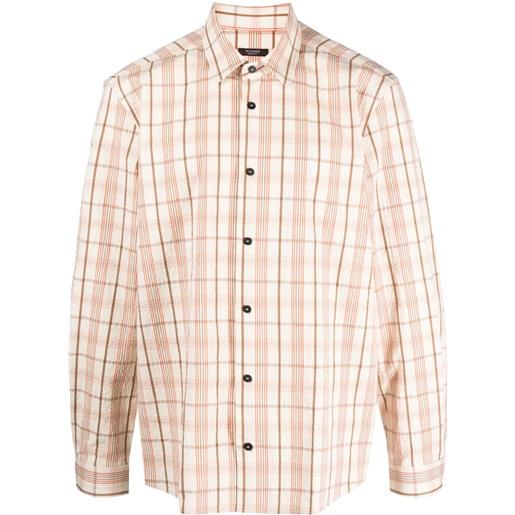 Peserico camicia a quadri - toni neutri