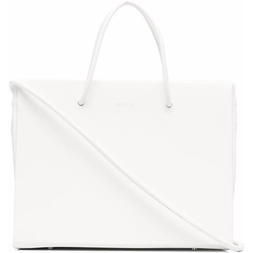 Medea borsa tote quadrata - bianco