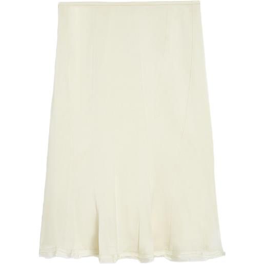 Jil Sander minigonna in raso - bianco