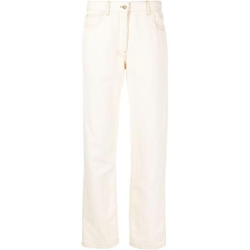 Giuliva Heritage jeans dritti thedan a vita alta - bianco