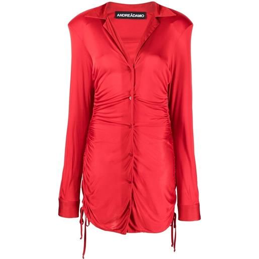 ANDREĀDAMO abito con scollo a v - rosso