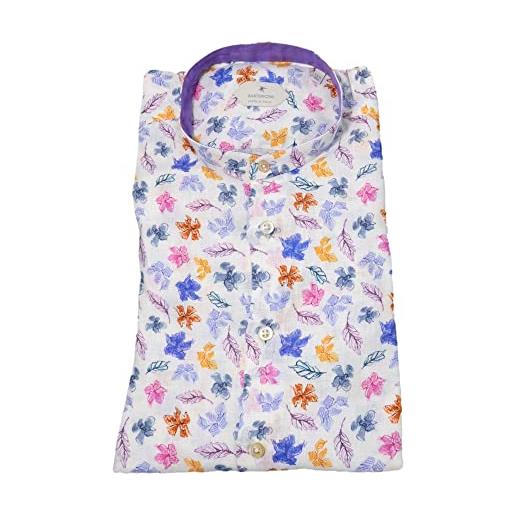 BASTONCINO camicia uomo slim fit b2163 colore multicolor taglia 42