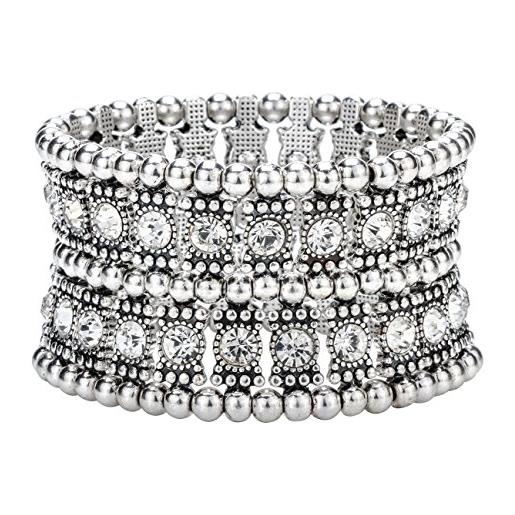 Bracciale Elastico In Cristallo Per Donna, Regolabile, Con Confezione Regalo, Per Matrimonio O Feste - 4