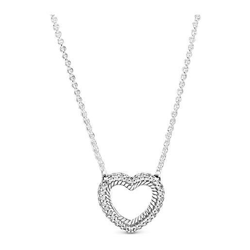 Pandora collana donna argento sterling zirconia_cubica - 399110c01-45