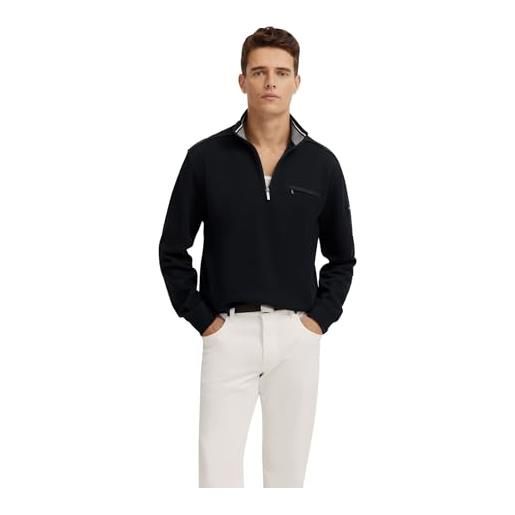 bugatti felpa da uomo troyer tasca sul petto cotone, 390-blu marino, l