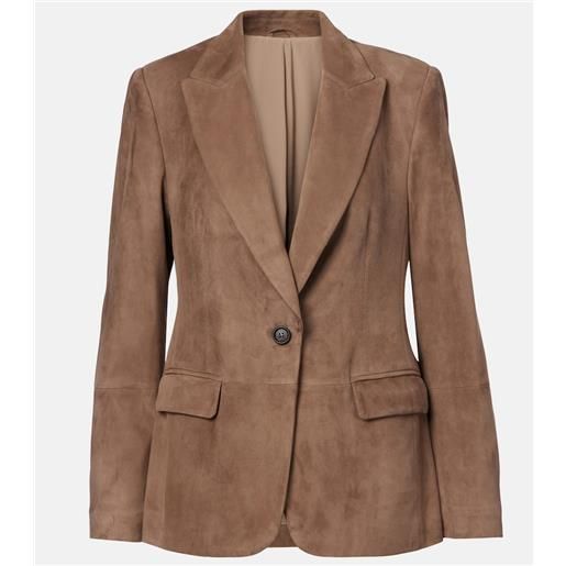 Brunello Cucinelli blazer in suede