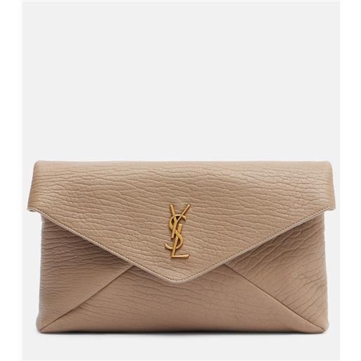 Saint Laurent clutch cassandre large in pelle
