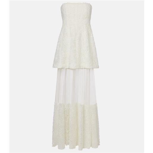 Simkhai abito bustier marella in chiffon