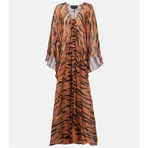 Adriana Degreas x sabine getty - caftano in seta con stampa