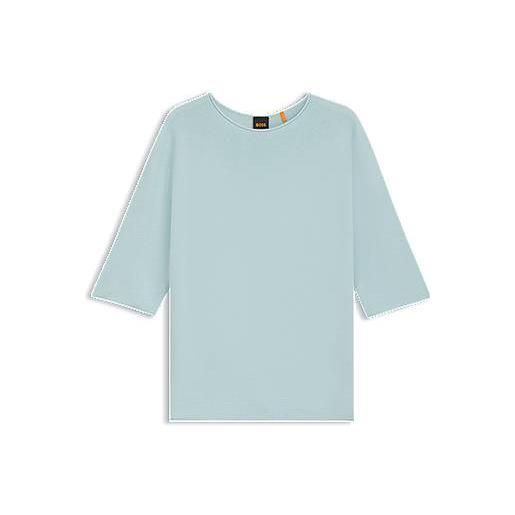 BOSS maglione lavorato senza cuciture, celeste