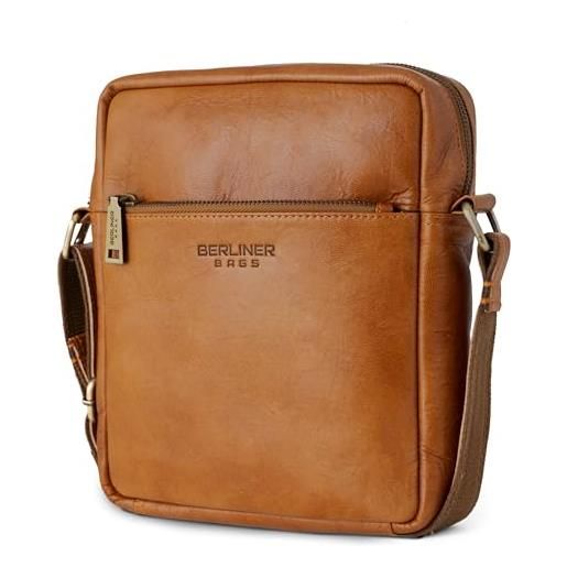 Berliner Bags borsa a tracolla uomo in pelle tom, piccola borsa a tracolla, marrone