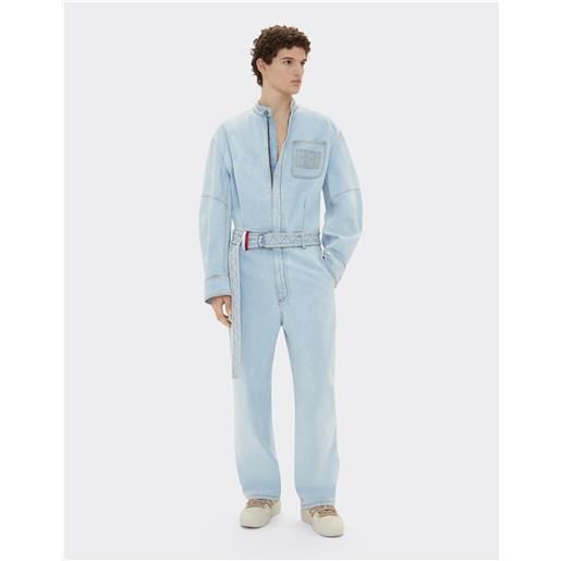 Ferrari jumpsuit in denim stone-washed Ferrari x charles leclerc - tute denim chiaro 38