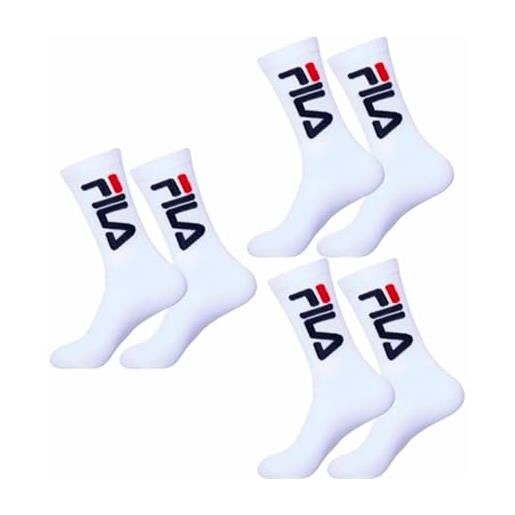 FILA calzini unisex calze sportive f9598 (it, 9598-300 white, 39-42)