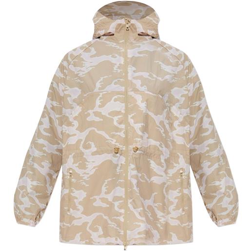 Kenzo giacca a vento ocean camo - toni neutri