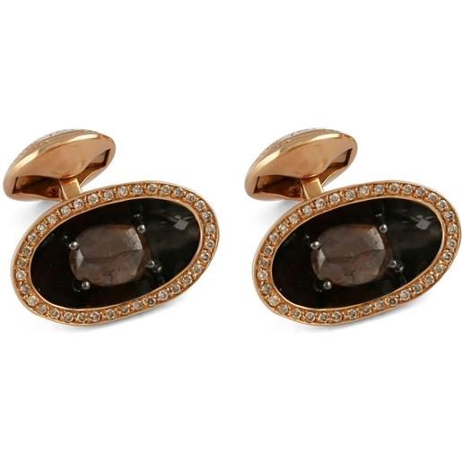 Tateossian gemelli in oro rosa 18kt