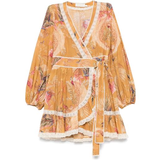 ZIMMERMANN abito corto ascension - giallo