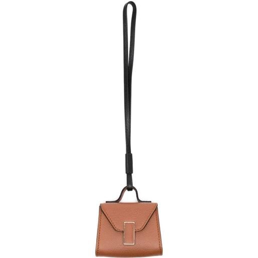 Valextra ciondolo per borsa iside - marrone