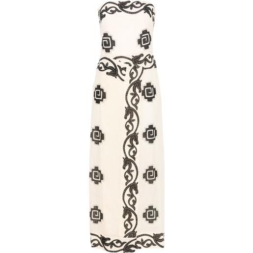 Johanna Ortiz abito midi ancient - toni neutri