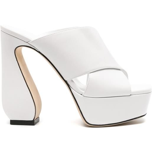 Sergio Rossi mules 135mm - bianco