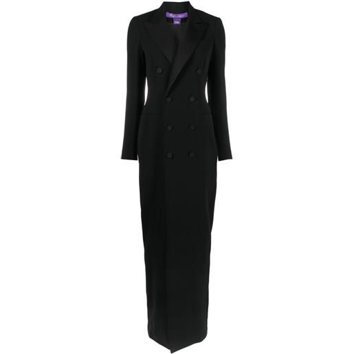 Ralph Lauren Collection abito lungo doppiopetto - nero