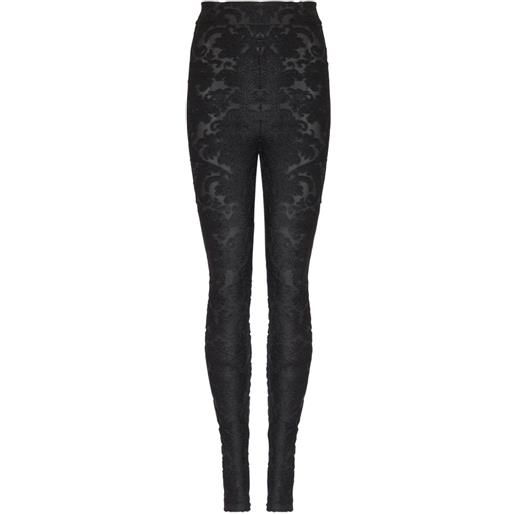 Balmain leggings baroque - nero