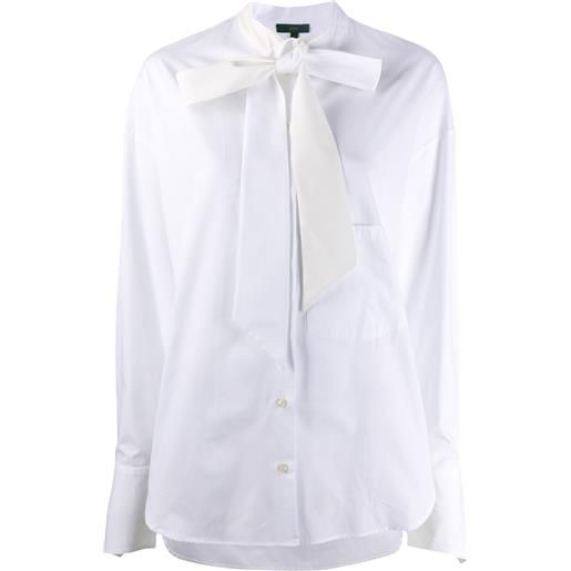 Jejia blusa con fiocco - bianco