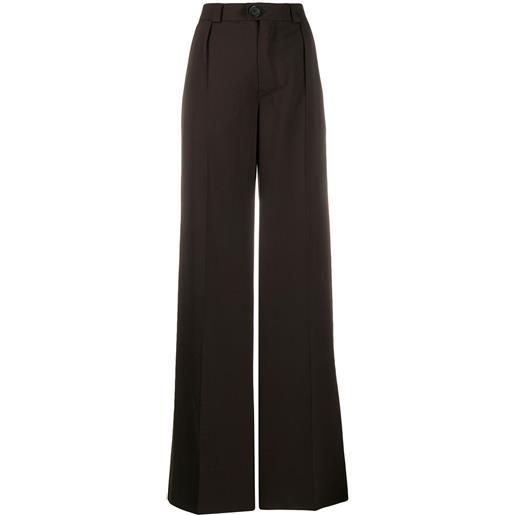 Kwaidan Editions pantaloni svasati a vita alta - marrone