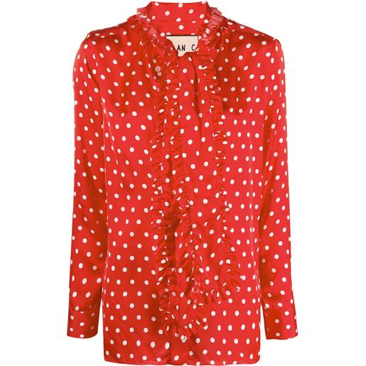 Plan C blusa a pois - rosso