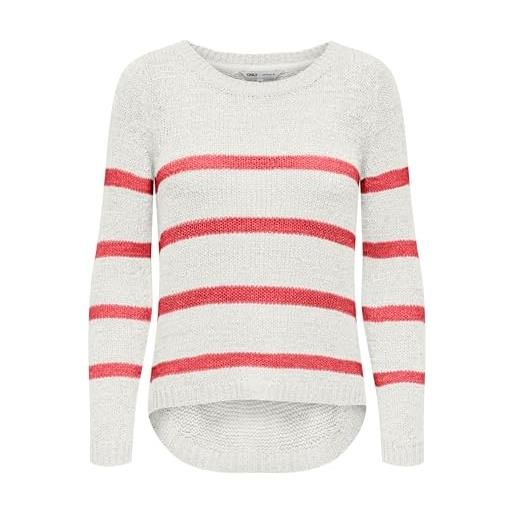 ONLY onlgeena xo l/s pullover knt noos, ballerino di nuvola, m donna