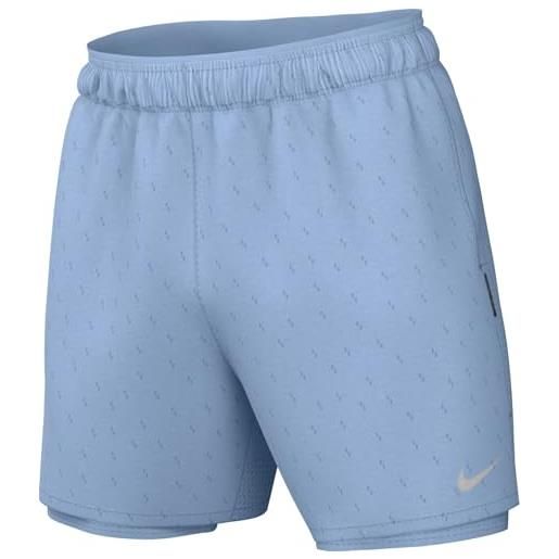 Nike challenger breathe dri-fit - pantaloncini da corsa 2 in 1, da uomo, 18 cm, hj4176