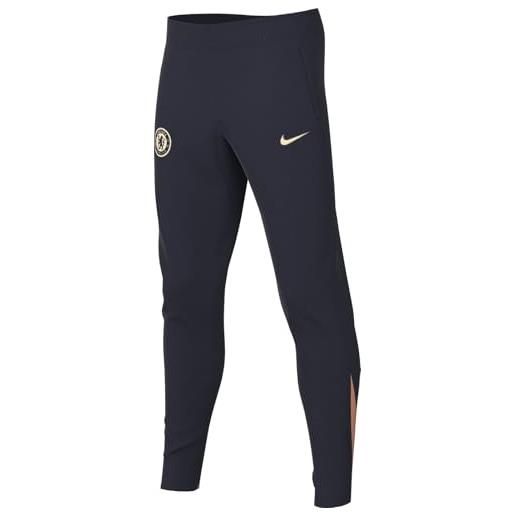 Nike fc chelsea strike special edition dri-fit pantaloni da calcio a maglia (bambini più grandi), hj3651