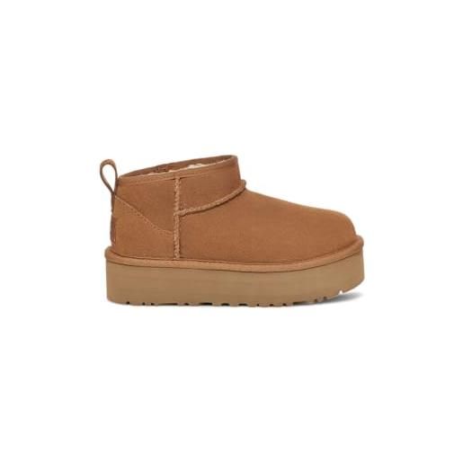 UGG kids classic ultra mini platf, anfibi, castano, 32.5 eu