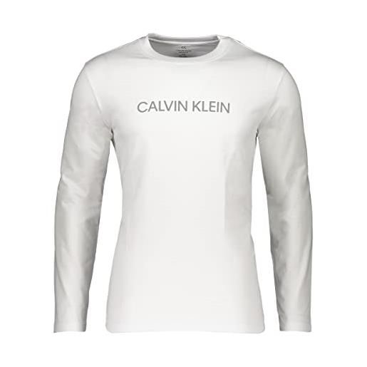 PVH calvin klein performance t-shirt manica lunga uomo bianco (50 l it uomo)