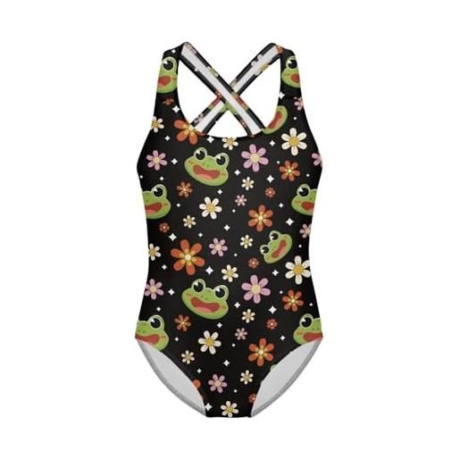 Costume da bagno intero bambina FLAG/LAIT | Petit Bateau