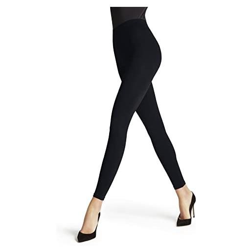 Falke seamless shaping w le coprenti tinta unita 1 pezzo, leggings donna, blu marine 6179, m 40-42