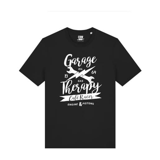 Maglietta Moto Vintage Cafe Racer Uomo - T-Shirt Biker 100% Cotone - Regalo Motociclista - Foto 2