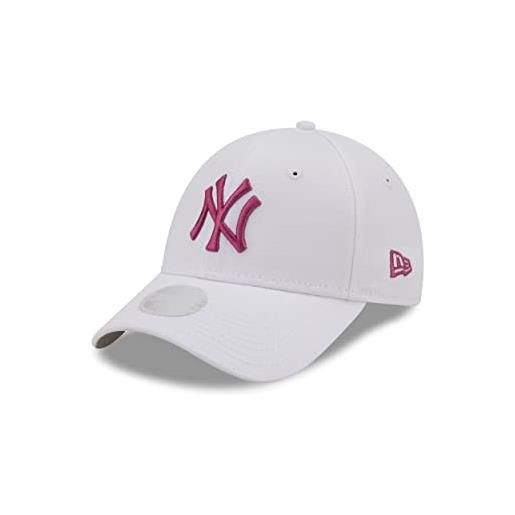 New Era york yankees mlb league essential white pink 9forty adjustable women cap - one-size