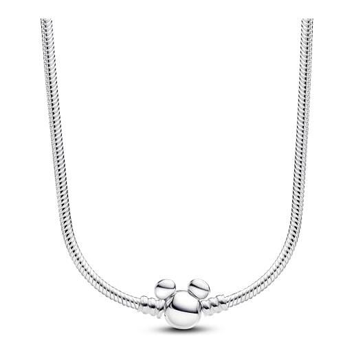 PANDORA moments disney 393529c00-45 collier maille serpent en argent sterling compatible moments charms, taille: 45 cm, 45 cm, argent sterling, pas de gemme