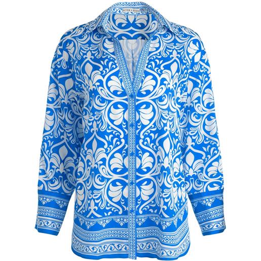alice + olivia camicia kiva - blu
