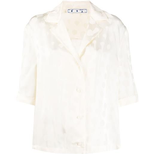 Off-White top a pois - toni neutri