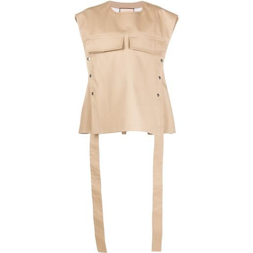 Plan C canotta utility oversize - toni neutri