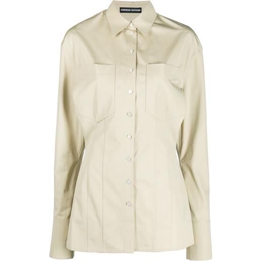 Kwaidan Editions camicia con taschino - toni neutri