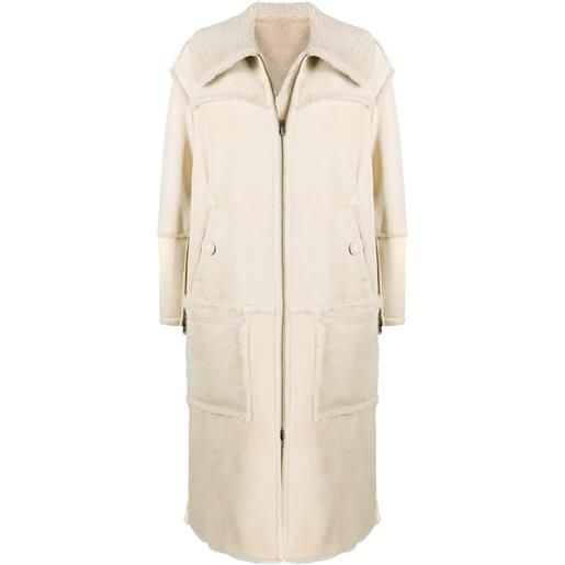 Closed cappotto foderato in shearling - toni neutri