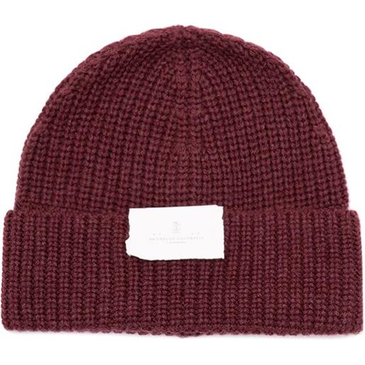 Brunello Cucinelli cashmere english rib knit beanie