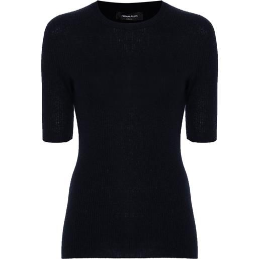 Fabiana Filippi top a coste - blu