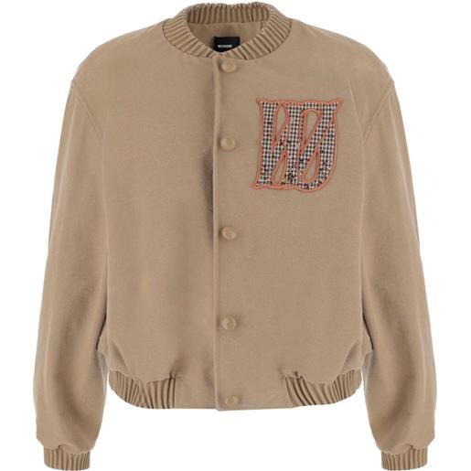 We11done bomber in misto cotone - toni neutri