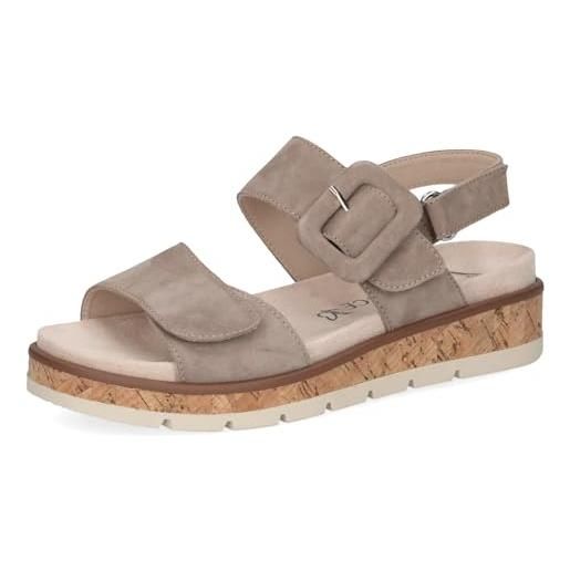 CAPRICE damen 9-28714-44, sandali donna, taupe suede, 36 eu