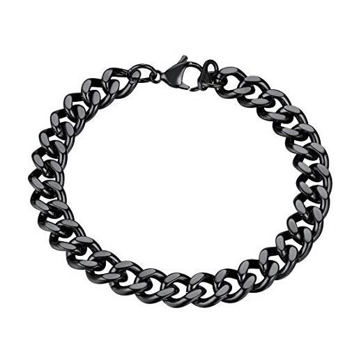 Bracciale Catena Maglia Cubana Pavè con Ovali | Scintille Shop
