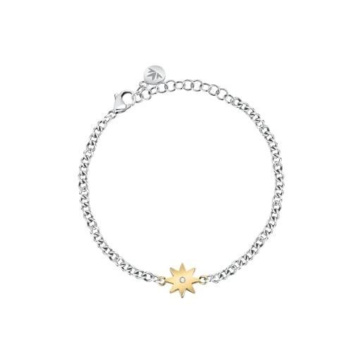 Morellato maia bracciale donna in acciaio, cristalli, ipg - sauy11